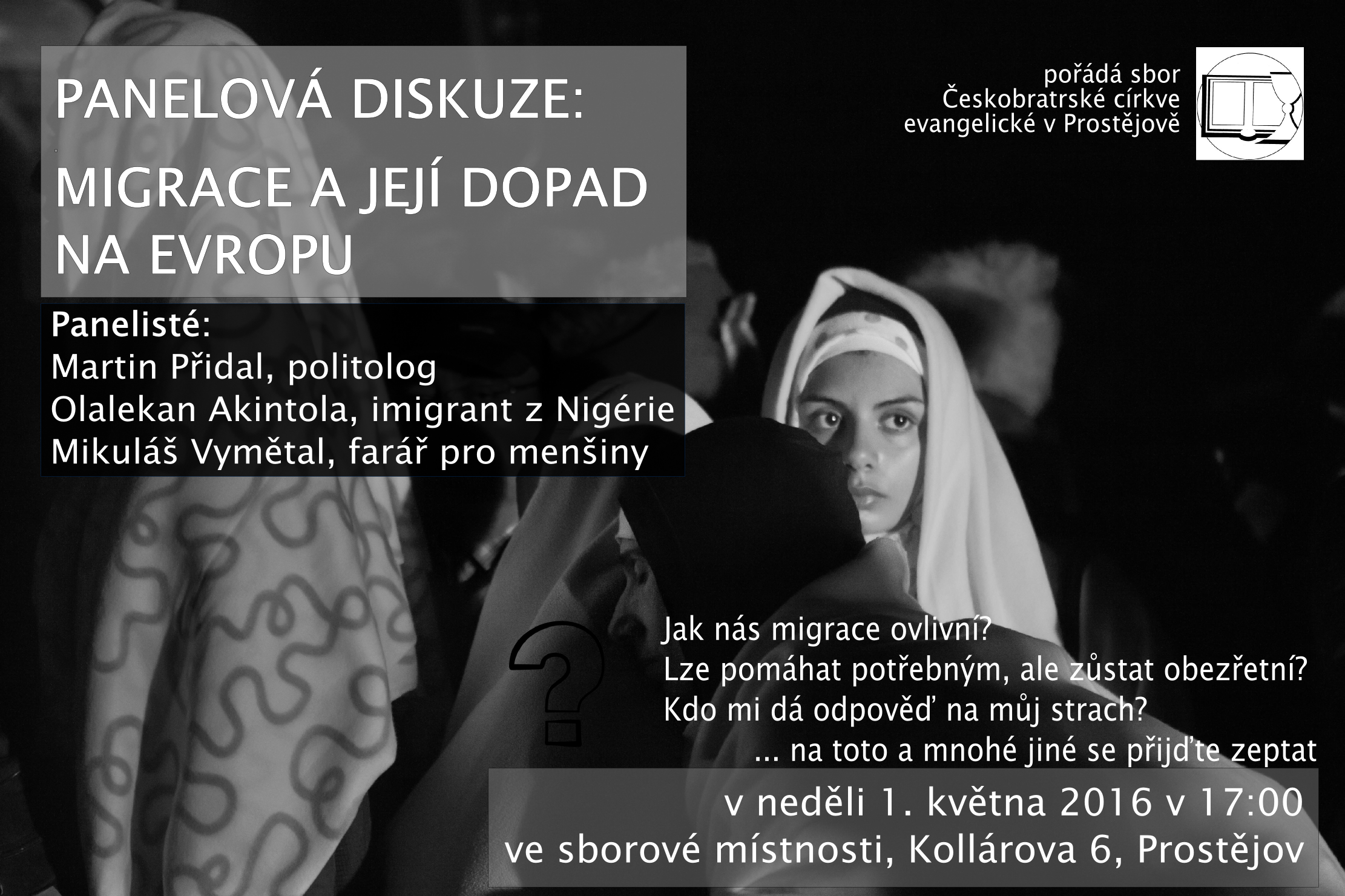 Zveme: přednáška o migraci v Prostějově